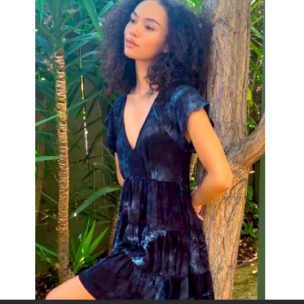 Urban Outfitters Julia Tiered Ruffle Mini Dress